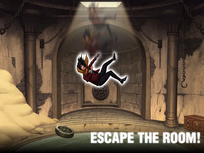 Escape the room — falling into a stone dungeon